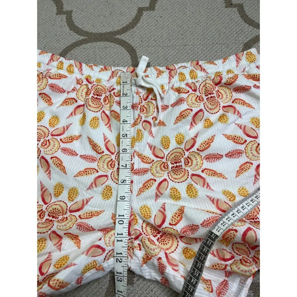 Hill House Men’s Leo Shorts, Orange Shell Mosaic, size large, MSRP $128
